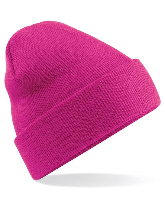 48 x Original Beanies by Beechfield in Fuschia by Print Lab Deals — Custom branded clothing by Print Press, featuring premium embroidery produced in our specialist print lab in the UK.