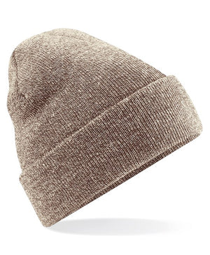 6 x Original Beanies by Beechfield in Heather Oatmeal by Print Lab Deals — Custom branded clothing by Print Press, featuring premium embroidery produced in our specialist print lab in the UK.