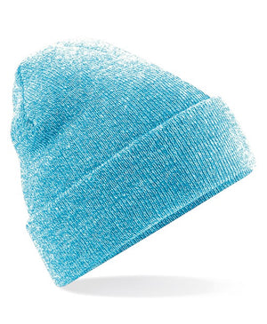 6 x Original Beanies by Beechfield in Heather Surf by Print Lab Deals — Custom branded clothing by Print Press, featuring premium embroidery produced in our specialist print lab in the UK.