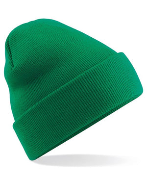 24 x Original Beanies by Beechfield in Kelly Green by Print Lab Deals — Custom branded clothing by Print Press, featuring premium embroidery produced in our specialist print lab in the UK.