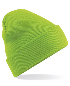6 x Original Beanies by Beechfield in Lime Green by Print Lab Deals — Custom branded clothing by Print Press, featuring premium embroidery produced in our specialist print lab in the UK.