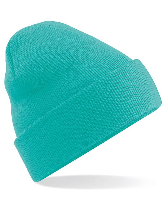 24 x Original Beanies by Beechfield in Mint by Print Lab Deals — Custom branded clothing by Print Press, featuring premium embroidery produced in our specialist print lab in the UK.