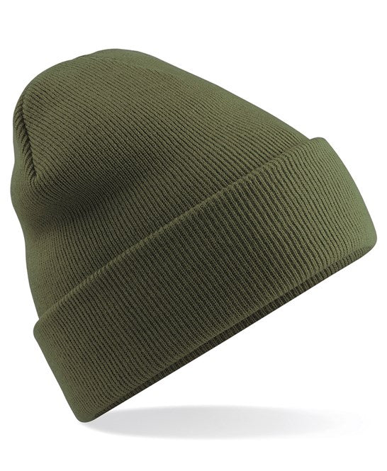96 x Original Beanies by Beechfield in Moss Green by Print Lab Deals — Custom branded clothing by Print Press, featuring premium embroidery produced in our specialist print lab in the UK.