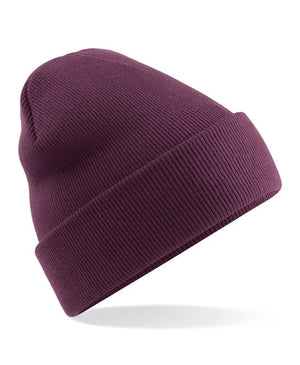 12 x Original Beanies by Beechfield in Plum by Print Lab Deals — Custom branded clothing by Print Press, featuring premium embroidery produced in our specialist print lab in the UK.