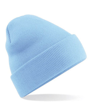 48 x Original Beanies by Beechfield in Sky Blue by Print Lab Deals — Custom branded clothing by Print Press, featuring premium embroidery produced in our specialist print lab in the UK.