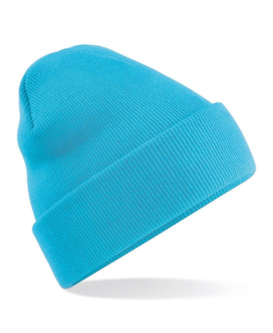 6 x Original Beanies by Beechfield in Surf Blue by Print Lab Deals — Custom branded clothing by Print Press, featuring premium embroidery produced in our specialist print lab in the UK.