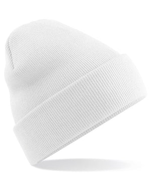 6 x Original Beanies by Beechfield in White by Print Lab Deals — Custom branded clothing by Print Press, featuring premium embroidery produced in our specialist print lab in the UK.