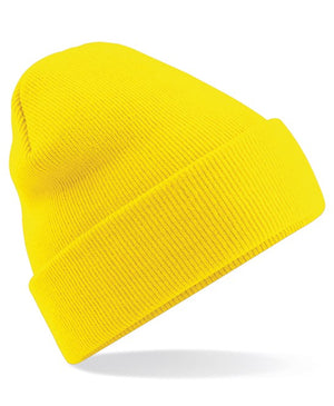 48 x Original Beanies by Beechfield in Yellow by Print Lab Deals — Custom branded clothing by Print Press, featuring premium embroidery produced in our specialist print lab in the UK.