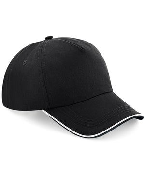 12 x Beechfield Piped Peak Sports Cap