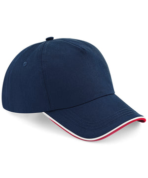 96 x Beechfield Piped Peak Sports Cap