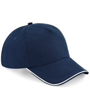 12 x Beechfield Piped Peak Sports Cap