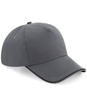 12 x Beechfield Piped Peak Sports Cap