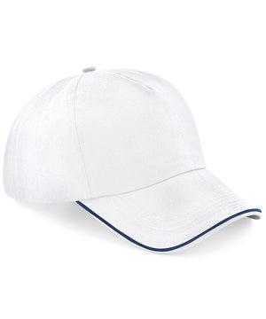 12 x Beechfield Piped Peak Sports Cap
