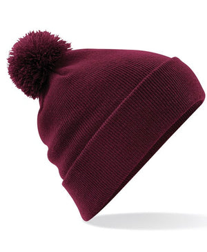 12 x Pom Pom Beanies by Beechfield in by Print Lab Deals — Custom branded clothing by Print Press, featuring premium embroidery produced in our specialist print lab in the UK.
