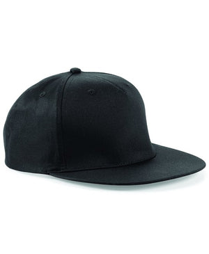 6 x Snapback Rapper Cap by Beechfield in Black by Print Lab Deals — Custom branded clothing by Print Press, featuring premium embroidery produced in our specialist print lab in the UK.
