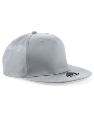 48 x Snapback Rapper Cap by Beechfield in Light Grey by Print Lab Deals — Custom branded clothing by Print Press, featuring premium embroidery produced in our specialist print lab in the UK.