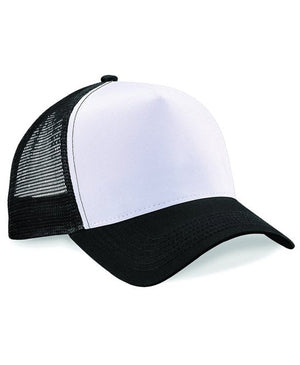 96 x Trucker Cap by Beechfield in Black White by Print Lab Deals — Custom branded clothing by Print Press, featuring premium embroidery produced in our specialist print lab in the UK.