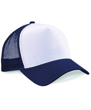 24 x Trucker Cap by Beechfield in French Navy White by Print Lab Deals — Custom branded clothing by Print Press, featuring premium embroidery produced in our specialist print lab in the UK.