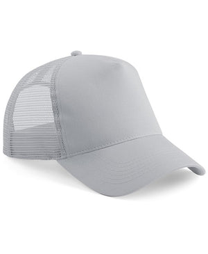 6 x Trucker Cap by Beechfield in Light Grey Light Grey by Print Lab Deals — Custom branded clothing by Print Press, featuring premium embroidery produced in our specialist print lab in the UK.