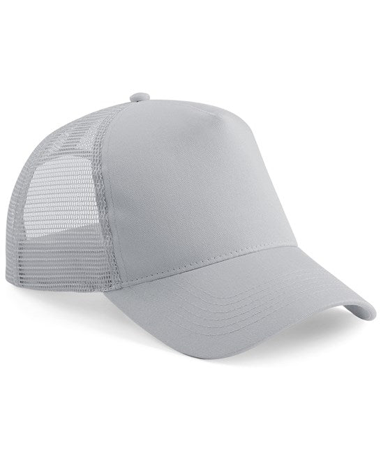 48 x Trucker Cap by Beechfield in Light Grey Light Grey by Print Lab Deals — Custom branded clothing by Print Press, featuring premium embroidery produced in our specialist print lab in the UK.