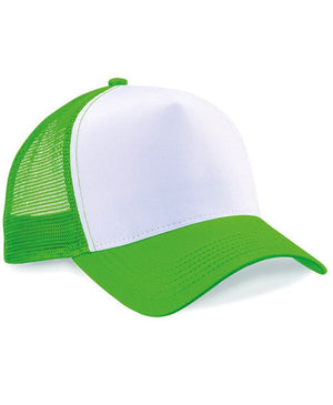 12 x Trucker Cap by Beechfield in Pure Green White by Print Lab Deals — Custom branded clothing by Print Press, featuring premium embroidery produced in our specialist print lab in the UK.