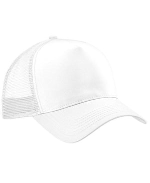 24 x Trucker Cap by Beechfield in White White by Print Lab Deals — Custom branded clothing by Print Press, featuring premium embroidery produced in our specialist print lab in the UK.