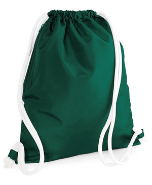 10 x Icon Gymsac by Bagbase in Bottle Green by Print Lab Deals — Custom branded clothing by Print Press, featuring premium embroidery produced in our specialist print lab in the UK.