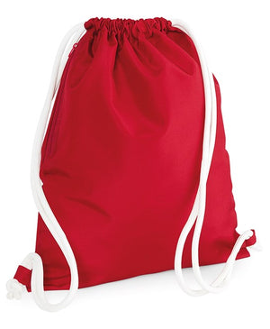 10 x Icon Gymsac by Bagbase in Classic Red by Print Lab Deals — Custom branded clothing by Print Press, featuring premium embroidery produced in our specialist print lab in the UK.