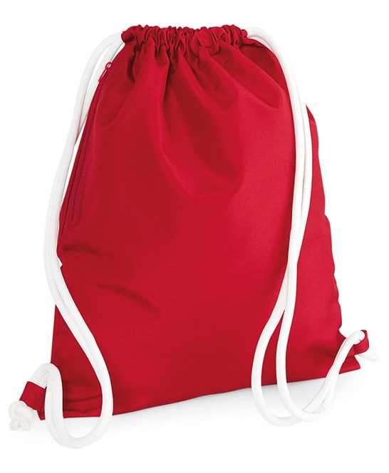 20 x Icon Gymsac by Bagbase in Classic Red by Print Lab Deals — Custom branded clothing by Print Press, featuring premium embroidery produced in our specialist print lab in the UK.