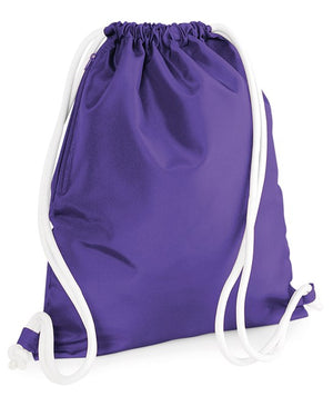10 x Icon Gymsac by Bagbase in Purple by Print Lab Deals — Custom branded clothing by Print Press, featuring premium embroidery produced in our specialist print lab in the UK.
