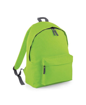10 x Original Backpacks By Bagbase in Lime Green Graphite Grey by Print Lab Deals — Custom branded clothing by Print Press, featuring premium embroidery produced in our specialist print lab in the UK.