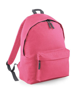 10 x Original Backpacks By Bagbase in True Pink Graphite Grey by Print Lab Deals — Custom branded clothing by Print Press, featuring premium embroidery produced in our specialist print lab in the UK.