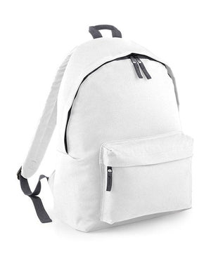 10 x Original Backpacks By Bagbase in White Graphite Grey by Print Lab Deals — Custom branded clothing by Print Press, featuring premium embroidery produced in our specialist print lab in the UK.