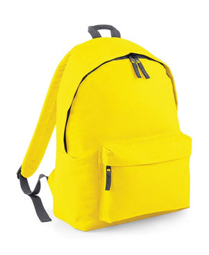 10 x Original Backpacks By Bagbase in Yellow Graphite Grey by Print Lab Deals — Custom branded clothing by Print Press, featuring premium embroidery produced in our specialist print lab in the UK.