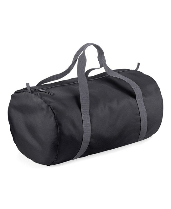 10 x Gym Barrel Bag by Bagbase in Black by Print Lab Deals — Custom branded clothing by Print Press, featuring premium embroidery produced in our specialist print lab in the UK.