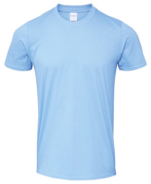 10 x Softstyle Tee Shirts by Gildan in Carolina Blue by Print Lab Deals — Custom branded clothing by Print Press, featuring premium embroidery produced in our specialist print lab in the UK.
