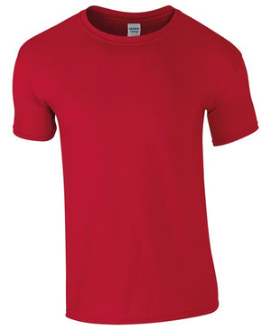 10 x Softstyle Tee Shirts by Gildan in Cherry Red by Print Lab Deals — Custom branded clothing by Print Press, featuring premium embroidery produced in our specialist print lab in the UK.