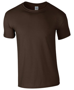 10 x Softstyle Tee Shirts by Gildan in Dark Chocolate by Print Lab Deals — Custom branded clothing by Print Press, featuring premium embroidery produced in our specialist print lab in the UK.