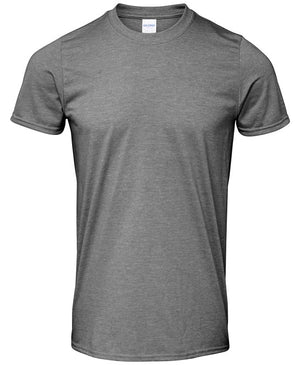 10 x Softstyle Tee Shirts by Gildan in Graphite Heather by Print Lab Deals — Custom branded clothing by Print Press, featuring premium embroidery produced in our specialist print lab in the UK.