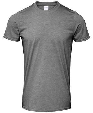20 x Softstyle Tee Shirts by Gildan in Graphite Heather by Print Lab Deals — Custom branded clothing by Print Press, featuring premium embroidery produced in our specialist print lab in the UK.