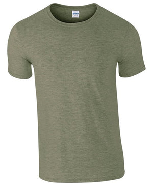 10 x Softstyle Tee Shirts by Gildan in Heather Military Green by Print Lab Deals — Custom branded clothing by Print Press, featuring premium embroidery produced in our specialist print lab in the UK.