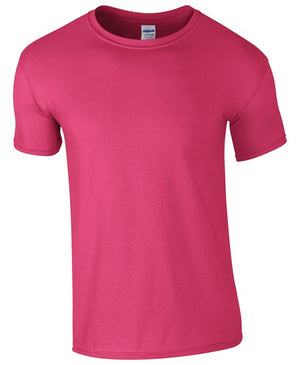 10 x Softstyle Tee Shirts by Gildan in Heliconia by Print Lab Deals — Custom branded clothing by Print Press, featuring premium embroidery produced in our specialist print lab in the UK.