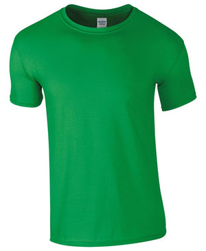 10 x Softstyle Tee Shirts by Gildan in Irish Green by Print Lab Deals — Custom branded clothing by Print Press, featuring premium embroidery produced in our specialist print lab in the UK.