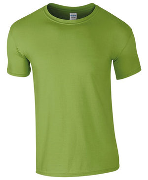 10 x Softstyle Tee Shirts by Gildan in Kiwi by Print Lab Deals — Custom branded clothing by Print Press, featuring premium embroidery produced in our specialist print lab in the UK.