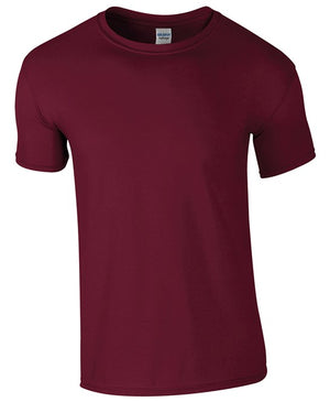 10 x Softstyle Tee Shirts by Gildan in Maroon by Print Lab Deals — Custom branded clothing by Print Press, featuring premium embroidery produced in our specialist print lab in the UK.
