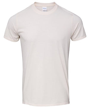 10 x Softstyle Tee Shirts by Gildan in Natural by Print Lab Deals — Custom branded clothing by Print Press, featuring premium embroidery produced in our specialist print lab in the UK.