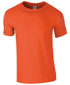 10 x Softstyle Tee Shirts by Gildan in Orange by Print Lab Deals — Custom branded clothing by Print Press, featuring premium embroidery produced in our specialist print lab in the UK.