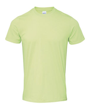 10 x Softstyle Tee Shirts by Gildan in Pistachio by Print Lab Deals — Custom branded clothing by Print Press, featuring premium embroidery produced in our specialist print lab in the UK.