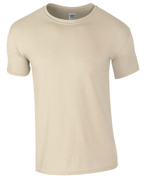 10 x Softstyle Tee Shirts by Gildan in Sand by Print Lab Deals — Custom branded clothing by Print Press, featuring premium embroidery produced in our specialist print lab in the UK.