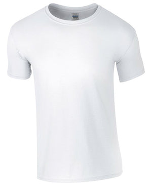 10 x Softstyle Tee Shirts by Gildan in White by Print Lab Deals — Custom branded clothing by Print Press, featuring premium embroidery produced in our specialist print lab in the UK.